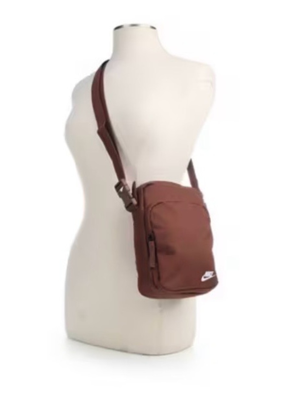 Nike Brown Shoulder Sling Bag with White Logo - Picture 6 of 6